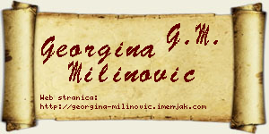Georgina Milinović vizit kartica